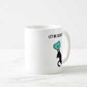 Cute Climbing Cat Catches Climbing Hold Kaffeetasse (VorderseiteRechts)