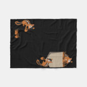 Cute Climbing Squirrels - Rodent Squirrel Lover An Fleecedecke (Vorderseite (Horizontal))