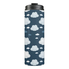 Cute Clouds Pattern – Soft Kawaii Sky Design Thermosbecher