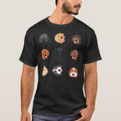 Cute Cockapoo Cavapoo Cavoodle Dog Emoji - Green B T-Shirt (Vorderseite)