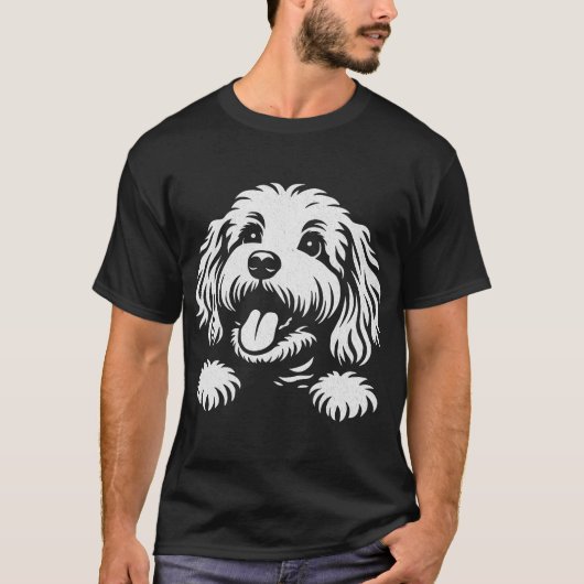 Cute Cockapoo Dog T-Shirt (Vorderseite)