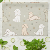 Cute Cockapoo kitchen Towel Dog Lover Gift Geschirrtuch (Gefaltet)