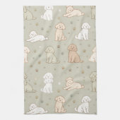 Cute Cockapoo kitchen Towel Dog Lover Gift Geschirrtuch (Vertikal)