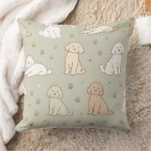 Cute Cockapoo Pattern | Dog Lover Cushion Kissen (Decke)