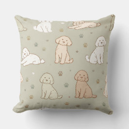 Cute Cockapoo Pattern | Dog Lover Cushion Kissen