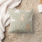 Cute Cockapoo Pattern Pillow | Dog Lover Cushion Kissen (Decke)