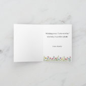 Cute Cockatiel Budgie Music Lover Custom Birthday Karte (Innenseite)