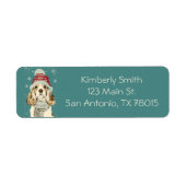 Cute Cocker Spaniel Christmas Return Address  (Vorne)
