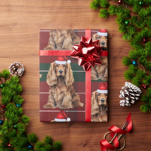Cute Cocker Spaniel Fun Dog Lover Christmas Geschenkpapier (Feiertagsgeschenk)