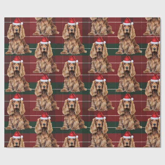 Cute Cocker Spaniel Fun Dog Lover Christmas Geschenkpapier (Flach)
