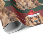Cute Cocker Spaniel Fun Dog Lover Christmas Geschenkpapier (Rolleneckpunkt)