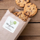 Cute Cocktail Party Custom Watercolor Quadratischer Aufkleber