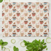 Cute Cocoa Holiday Apron Geschirrtuch (Gefaltet)