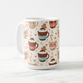 Cute Cocoa Holiday Coffee Mug Kaffeetasse (Vorderseite Links)