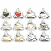 Cute Coffee Aufkleber (Vorderseite)