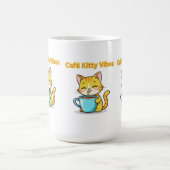 **Cute Coffee Cat – Adorable Cat Drinking Coffee I Kaffeetasse (Mittel)