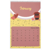 Cute Coffee Cup 2026 Calendar Kalender (Feb 2026)