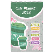 Cute Coffee Cup 2026 Calendar Kalender (Titelbild)