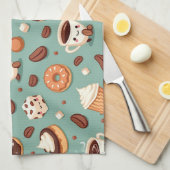 Cute Coffee Geschirrtuch (Viertel Falte)