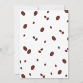 Cute Coffee Latte Birthday Invitation Einladung (Rückseite)