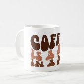 Cute Coffee Mug – Coffee Is a Hug in a Mug Quote Kaffeetasse (Vorderseite Links)