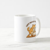 Cute Coffee Mug: "Coffee Taster in Training" Cat  Kaffeetasse (VorderseiteRechts)