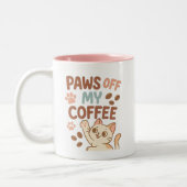 Cute Coffee Mug – Funny Cat Lover’s Cup Zweifarbige Tasse (Links)