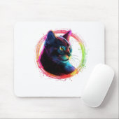 cute color full cat design mousepad (Mit Mouse)