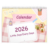 Cute Colorful 2026 Calendar Kalender (Titelbild)