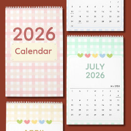 Cute & Colorful 2026 Calendar Kalender