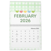 Cute & Colorful 2026 Calendar Kalender (Feb 2026)