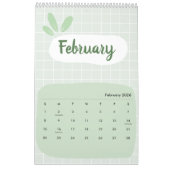 Cute & Colorful 2026 Calendar Kalender (Feb 2026)
