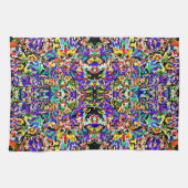 Cute colorful abstract painting geschirrtuch (Horizontal)