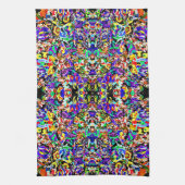 Cute colorful abstract painting geschirrtuch (Vertikal)
