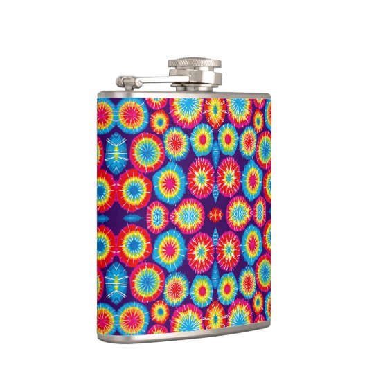 Cute colorful abstract suns patterns flachmann (Rechts)