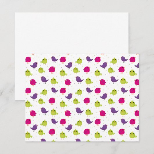 Cute colorful birds (Vorne/Hinten)