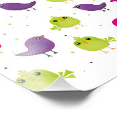 Cute colorful birds   fotodruck (Ecke)
