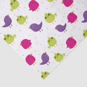 Cute colorful birds seidenpapier (Detail)