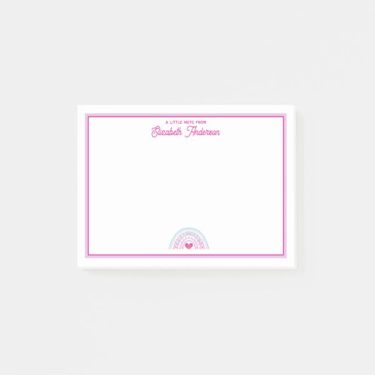 Cute Colorful Boho Rainbow Girls Post-it Klebezettel (Vorderseite)