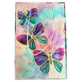 Cute Colorful Butterflies - Mittlere Geschenktüte (Vorderseite)