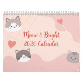 Cute Colorful Cat Calendar 2026 Kalender (Titelbild)