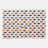 Cute Colorful Cat Pattern Geschirrtuch (Horizontal)