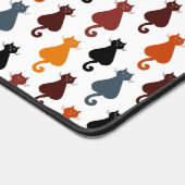 Cute Colorful Cat Pattern Schreibtischunterlage (Ecke)