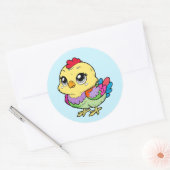 Cute Colorful Chicken Sticker – Fun Farm Art (Umschlag)