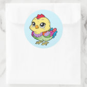Cute Colorful Chicken Sticker – Fun Farm Art (Tasche)