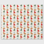 Cute Colorful Cookies Pattern Christmas Geschenkpapier (Flach)