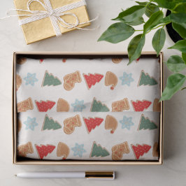 Cute Colorful Cookies Pattern Christmas Seidenpapier