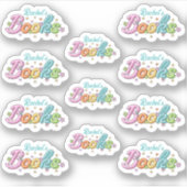 Cute Colorful Customized Name Book Stickers Aufkleber (Vorderseite)