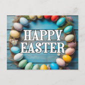 Cute Colorful Easter Eggs Collage Postkarte (Vorderseite)