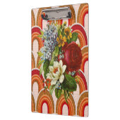 Cute Colorful Floral Clipboard Klemmbrett (Links)